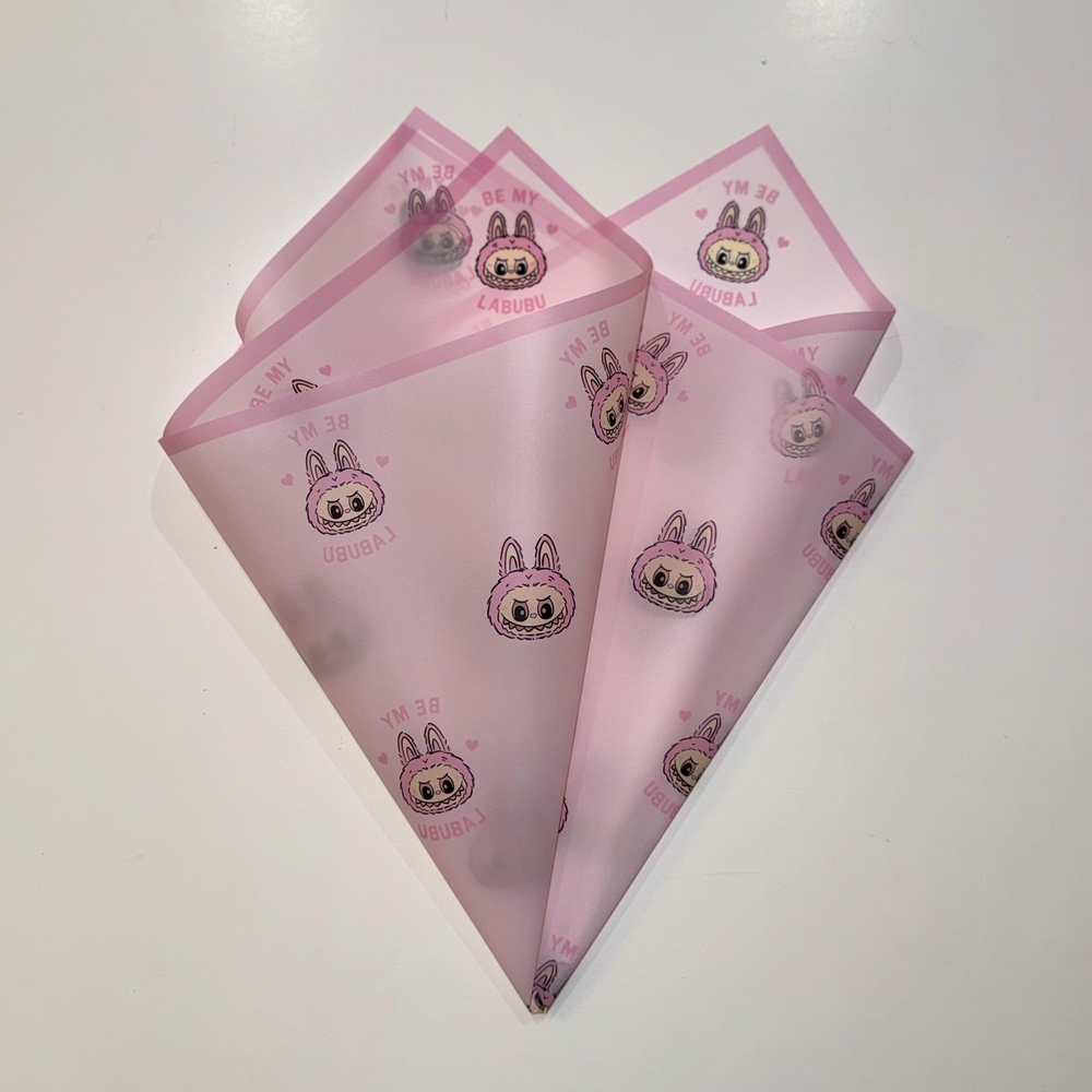 Pink Labubu Wrapping Paper - Picture 2 of 2